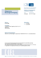 Bellenberger Planfüllziegel Thermopor PFz - Zulassungsbescheid Z-17.1-779Z-17.1-779